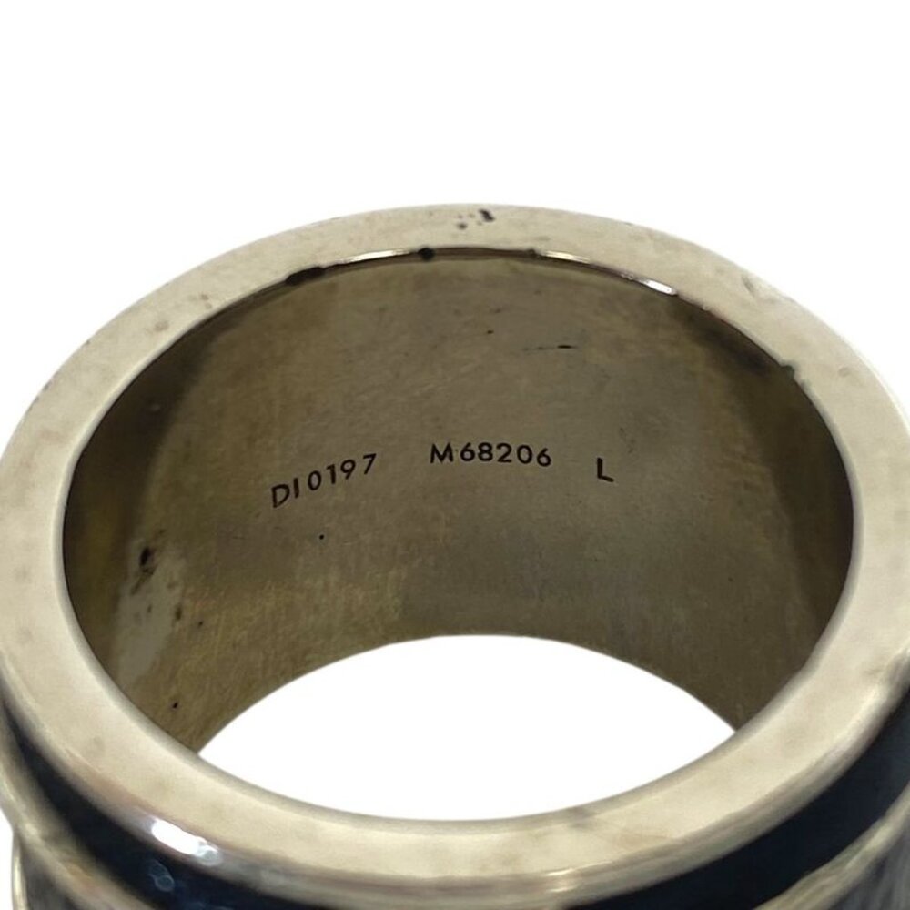 Louis Vuitton Bag Monogram Eclipse Ring Silver Me… - image 6